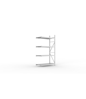 Weitspannregal Anbauregal 2500×1400×650 mm, 600 kg Fachlast 