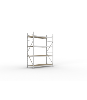 Weitspannregal Grundregal 2500×1800×800 mm, 600 kg Fachlast