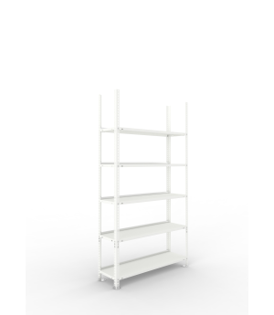 Büroregal Grundregal 1850×1000×300 mm, 60 Ordner – META