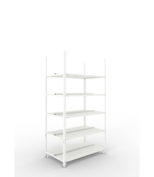 Büroregal Grundregal 1850×1000×600 mm, 120 Ordner – META
