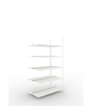 Büroregal Anbauregal 1850×1000×600 mm, 120 Ordner – META