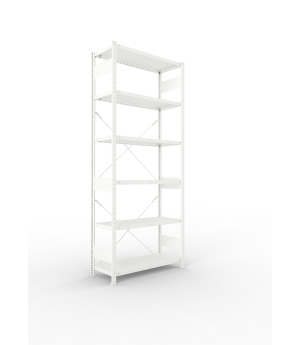 Fachbodenregal Grundregal 2500×1000×400 mm, 230 kg Fachlast – META