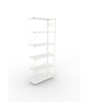 Fachbodenregal Anbauregal 2500×1000×400 mm, 230 kg Fachlast 