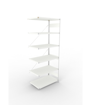Fachbodenregal Anbauregal 2500×1000×600 mm, 230 kg Fachlast 