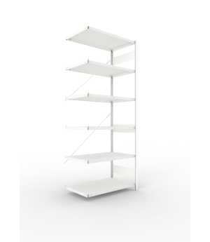 Fachbodenregal Anbauregal 2500×1000×600 mm, 230 kg Fachlast 