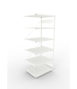 Fachbodenregal Anbauregal 2500×1000×800 mm, 230 kg Fachlast 