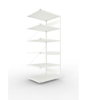 Fachbodenregal Anbauregal 2500×1000×800 mm, 230 kg Fachlast 
