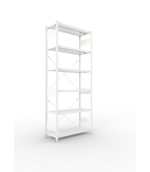 Fachbodenregal Grundregal 2500×1000×400 mm, 330 kg Fachlast 
