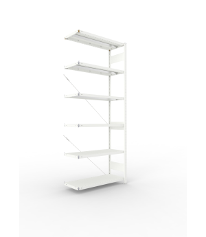 Fachbodenregal Anbauregal 2500×1000×400 mm, 330 kg Fachlast 
