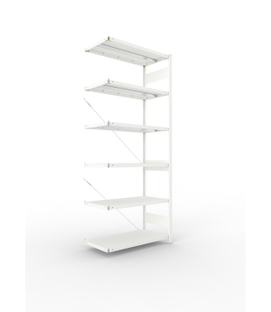Fachbodenregal Anbauregal 2500×1000×500 mm, 330 kg Fachlast 