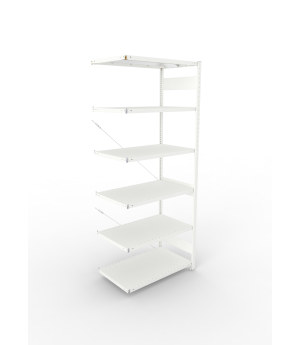 Fachbodenregal Anbauregal 2500×1000×600 mm, 330 kg Fachlast 