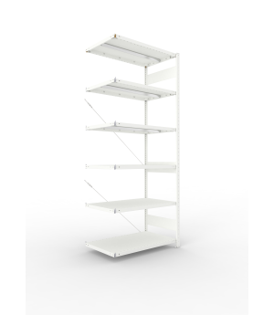 Fachbodenregal Anbauregal 2500×1000×600 mm, 330 kg Fachlast 