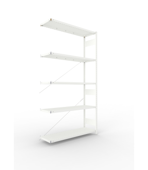 Fachbodenregal Anbauregal 2500×1300×400 mm, 230 kg Fachlast 