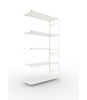 Fachbodenregal Anbauregal 2500×1300×500 mm, 230 kg Fachlast 