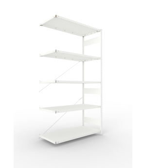 Fachbodenregal Anbauregal 2500×1300×600 mm, 230 kg Fachlast 
