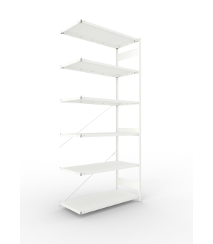 Fachbodenregal Anbauregal 3000×1300×600 mm, 230 kg Fachlast 