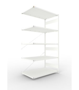 Fachbodenregal Anbauregal 2500×1300×800 mm, 230 kg Fachlast 