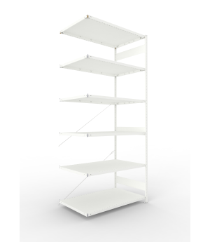 Fachbodenregal Anbauregal 3000×1300×800 mm, 230 kg Fachlast 