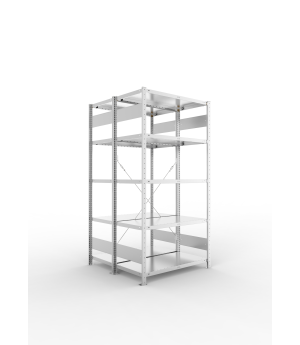 Fachbodenregal Grundregal 2000×1000×500 mm, 230 kg Fachlast 