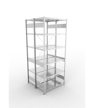 Fachbodenregal Grundregal 2500×1000×500 mm, 230 kg Fachlast 