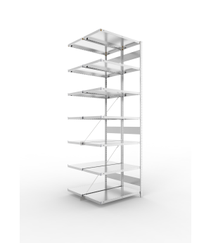 Fachbodenregal Anbauregal 3000×1000×500 mm, 230 kg Fachlast 