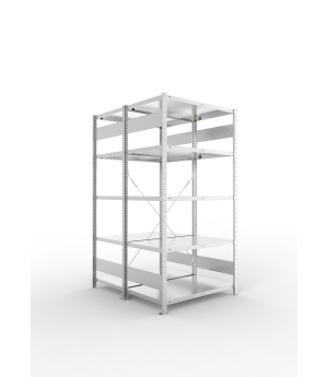 Fachbodenregal Grundregal 2000×1000×600 mm, 230 kg Fachlast 