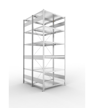 Fachbodenregal Grundregal 2500×1000×600 mm, 230 kg Fachlast 