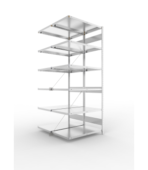 Fachbodenregal Anbauregal 2500×1000×600 mm, 230 kg Fachlast 