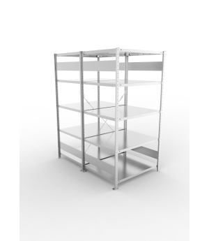 Fachbodenregal Grundregal 2000×1000×800 mm, 230 kg Fachlast 