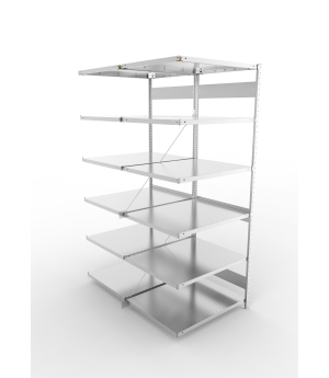 Fachbodenregal Anbauregal 2500×1000×800 mm, 230 kg Fachlast 
