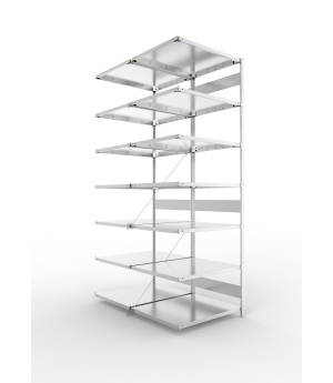 Fachbodenregal Anbauregal 3000×1000×800 mm, 230 kg Fachlast 
