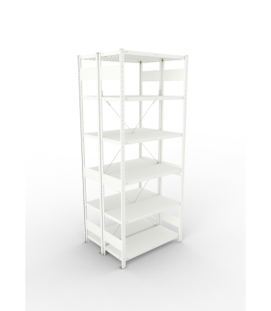 Fachbodenregal Grundregal 2500×1000×400 mm, 230 kg Fachlast 