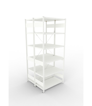 Fachbodenregal Grundregal 2500×1000×500 mm, 230 kg Fachlast 