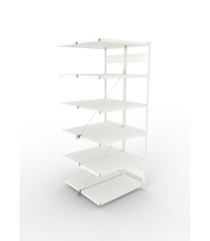 Fachbodenregal Anbauregal 2500×1000×500 mm, 230 kg Fachlast 