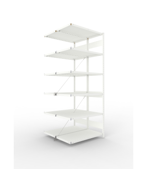 Fachbodenregal Anbauregal 2500×1000×500 mm, 230 kg Fachlast 