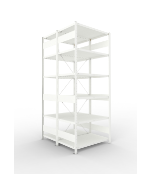 Fachbodenregal Grundregal 2500×1000×600 mm, 230 kg Fachlast 