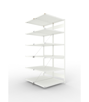 Fachbodenregal Anbauregal 2500×1000×600 mm, 230 kg Fachlast 