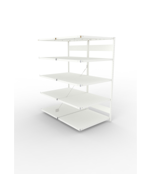 Fachbodenregal Anbauregal 2000×1000×800 mm, 230 kg Fachlast 