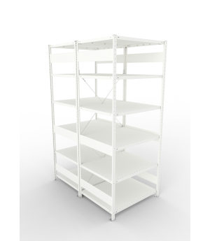 Fachbodenregal Grundregal 2500×1000×800 mm, 230 kg Fachlast 