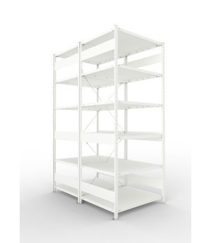 Fachbodenregal Grundregal 2500×1000×800 mm, 230 kg Fachlast 