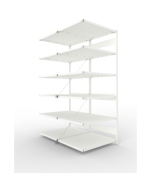 Fachbodenregal Anbauregal 2500×1000×800 mm, 230 kg Fachlast 