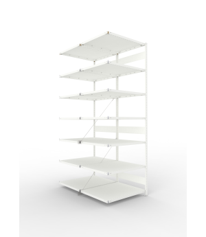Fachbodenregal Anbauregal 3000×1000×800 mm, 230 kg Fachlast 
