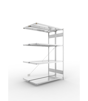 Fachbodenregal Anbauregal 2000×1300×400 mm, 230 kg Fachlast 