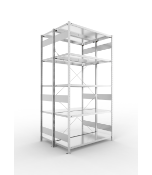 Fachbodenregal Grundregal 2500×1300×500 mm, 230 kg Fachlast 