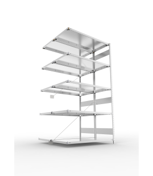 Fachbodenregal Anbauregal 2500×1300×600 mm, 230 kg Fachlast 