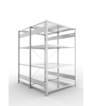 Fachbodenregal Grundregal 2000×1300×800 mm, 230 kg Fachlast 