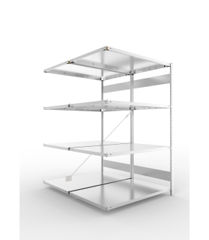 Fachbodenregal Anbauregal 2000×1300×800 mm, 230 kg Fachlast 