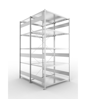 Fachbodenregal Grundregal 2500×1300×800 mm, 230 kg Fachlast 