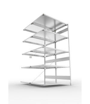 Fachbodenregal Anbauregal 2500×1300×800 mm, 230 kg Fachlast 