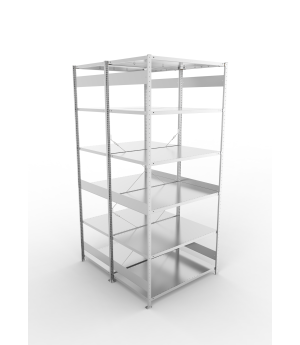 Fachbodenregal Grundregal 3000×1300×800 mm, 230 kg Fachlast 